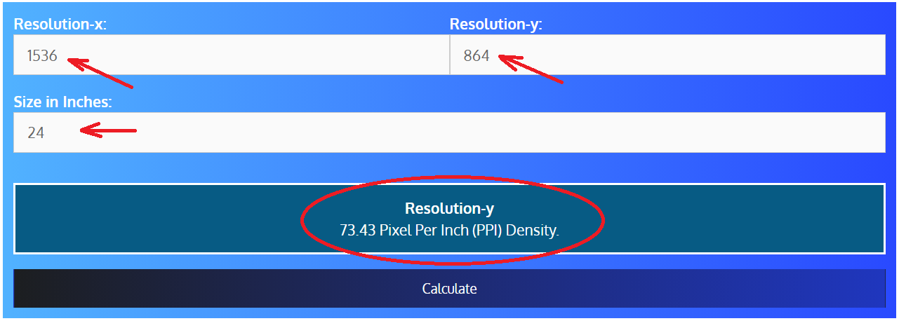 Ppi calculator shop