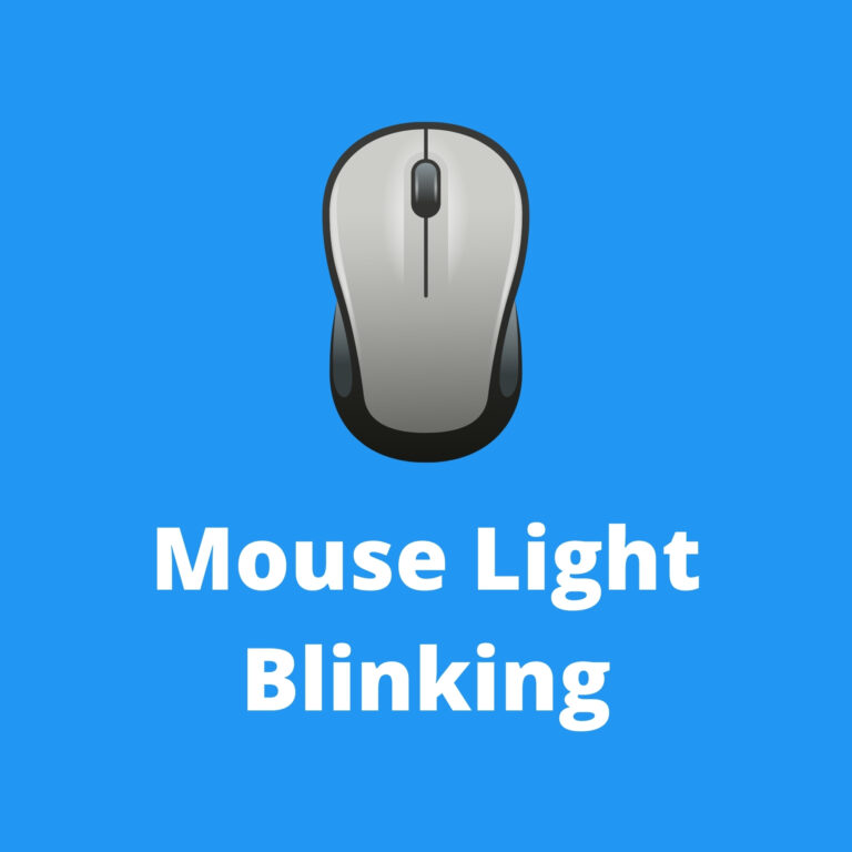 mouse light flashing